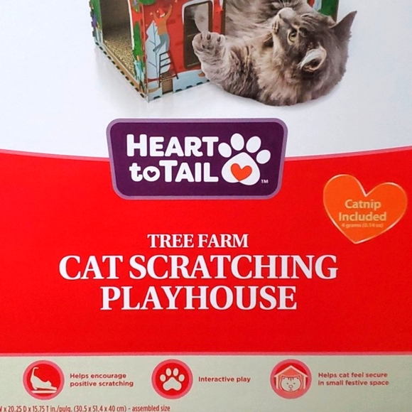 π HP π β€οΈ π HEARTS & TAIL TREE FARM CAT SCRATCHING PLAYHOUSE β€οΈ π - Picture 5 of 10